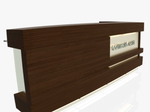 reception desk 1 Model 3D