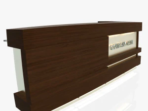 reception desk 1 3D Model