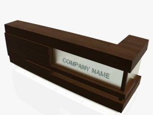 reception desk 1 3D Model