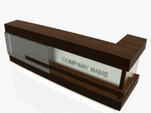 reception desk 1 Model 3D