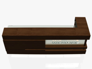 reception desk 1 Model 3D