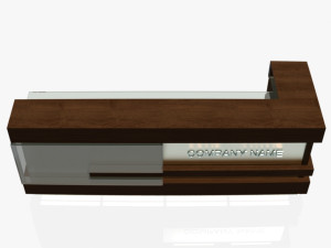 reception desk 1 Model 3D