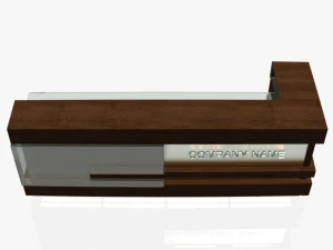 reception desk 1 3D Model