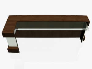 reception desk 1 Model 3D