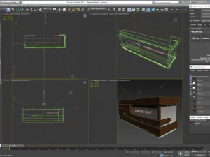 reception desk 1 3D Model
