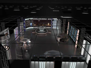 выпуск новостей виртуальной телестудии 6 3D Модель