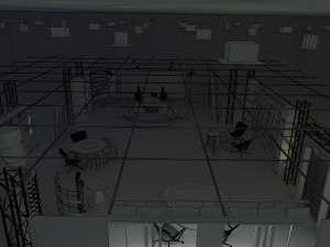 virtual tv studio news set 6 3D Модель