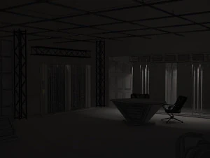 virtual tv studio news set 6 3D Model