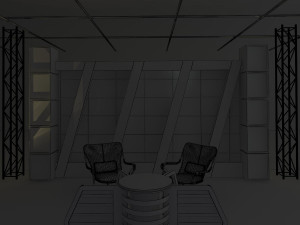virtual tv studio news set 6 3D Модель
