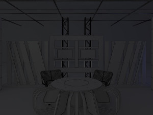 virtual tv studio news set 6 3D Модель