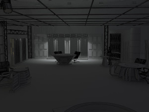 virtual tv studio news set 6 3D Модель