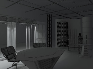 virtual tv studio news set 6 3D Модель