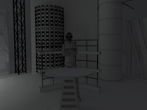 virtual tv studio news set 6 3D Модель