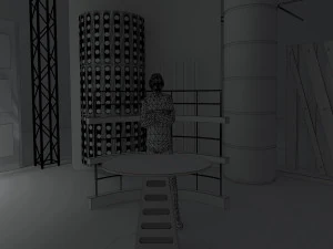 virtual tv studio news set 6 3D Model