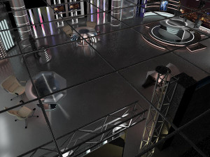 virtual tv studio news set 6 3D Модель