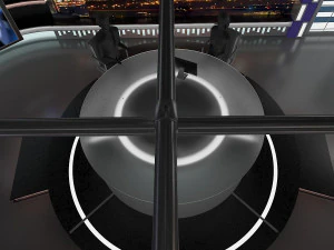 virtual tv studio news set 11 3D Model
