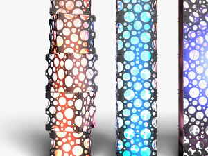 Stage Decor 02 - Modular Wall Column 3D Model