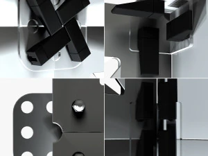 Stage Decor 02 - Modular Wall Column 3D Model