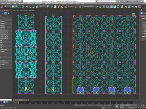 Stage Decor 02 - Modular Wall Column 3D Model