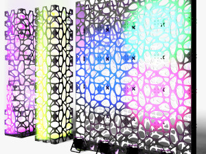 Stage Decor 03 - Modular Wall Column Modèle 3D