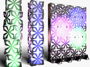 Stage Decor 04 - Modular Wall Column Modelo 3D