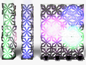 Stage Decor 04 - Modular Wall Column Model 3D