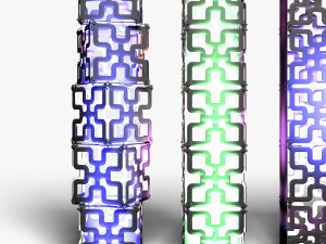 Stage Decor 05 - Modular Wall Column Modelo 3D