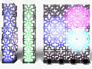 Stage Decor 05 - Modular Wall Column Modelo 3D