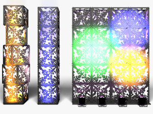 Stage Decor 06 - Modular Wall Column Modello 3D