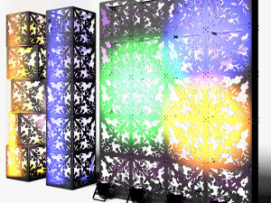 Stage Decor 06 - Modular Wall Column Modello 3D
