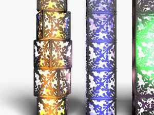 Stage Decor 06 - Modular Wall Column Modello 3D