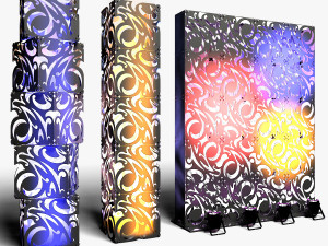 Stage Decor 07 - Modular Wall Column 3D Model