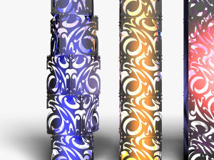 Stage Decor 07 - Modular Wall Column 3D Model