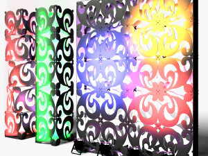 Stage Decor 08 - Modular Wall Column 3D Model