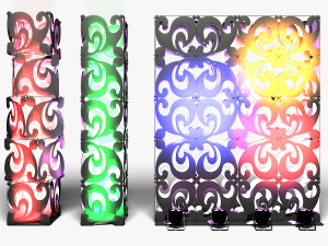 Stage Decor 08 - Modular Wall Column 3D Model