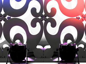 Stage Decor 08 - Modular Wall Column 3D Model