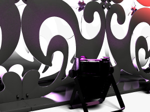 Stage Decor 08 - Modular Wall Column 3D Model