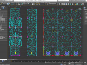 Stage Decor 08 - Modular Wall Column 3D Model