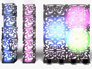 Stage Decor 09 - Modular Wall Column Modelo 3D
