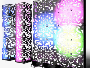 Stage Decor 09 - Modular Wall Column Modelo 3D