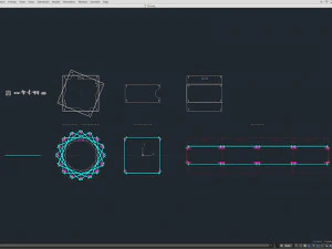 Stage Decor 09 - Modular Wall Column 3D Model