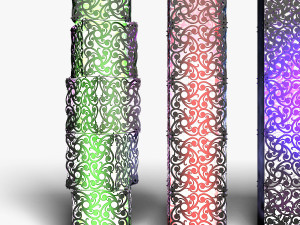 Stage Decor 10 - Modular Wall Column 3D 모델