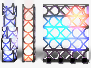 Stage Decor 11 - Modular Wall Column 3D Model