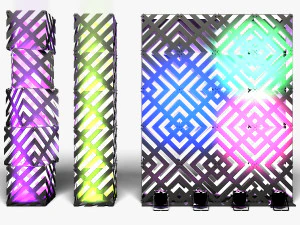 Stage Decor 13 - Modular Wall Column 3D Model