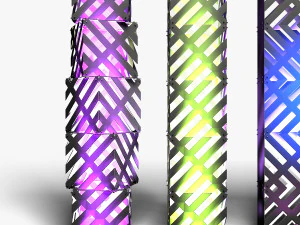 Stage Decor 13 - Modular Wall Column 3D Model