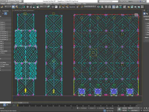 Stage Decor 13 - Modular Wall Column 3D Model