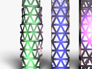 Stage Decor 14 - Modular Wall Column 3D Model