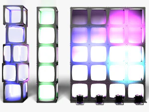 Stage Decor 15 - Modular Wall Column 3D Model