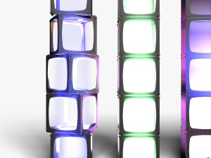 Stage Decor 15 - Modular Wall Column Modèle 3D