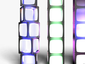 Stage Decor 15 - Modular Wall Column 3D Model